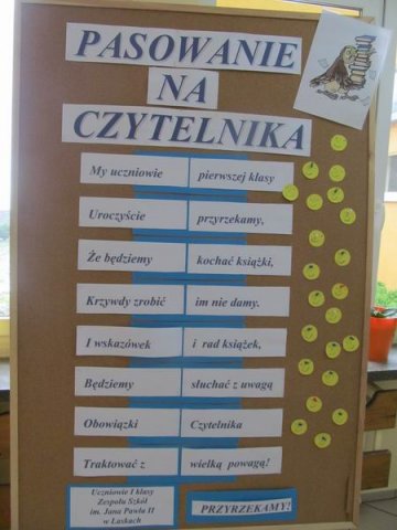 Pasowanie na czytelnika